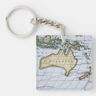 Map of New Holland Keychain
