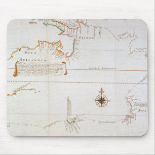 Map of New Holland   Now Australia 3 Mouse Pad