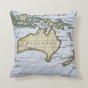 Map of New Holland Throw Pillow