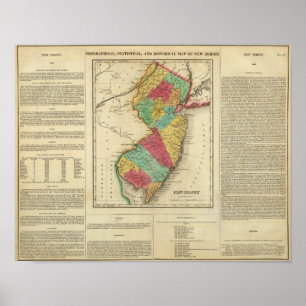 Map Of New Jersey Poster