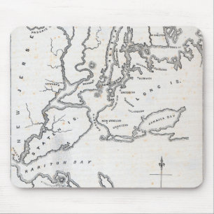 Map of New York and the Vicinity Mouse Pad