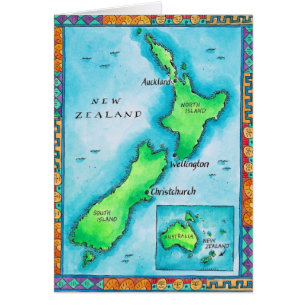 Map of New Zealand