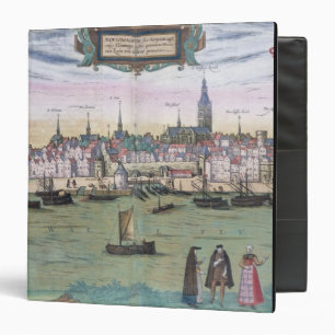 Map of Nijmegen, from 'Civitates Orbis Terrarum' b Binder