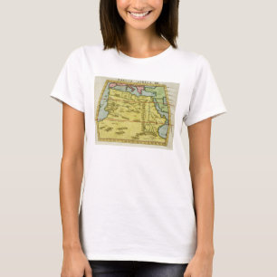 Map of North Africa, c.1580s (coloured engraving) T-Shirt