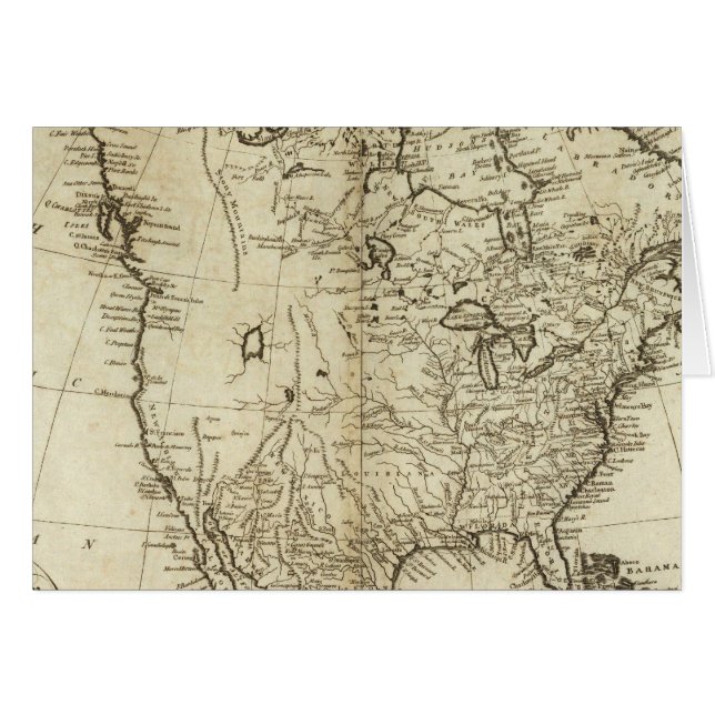 Map of North America (Front Horizontal)