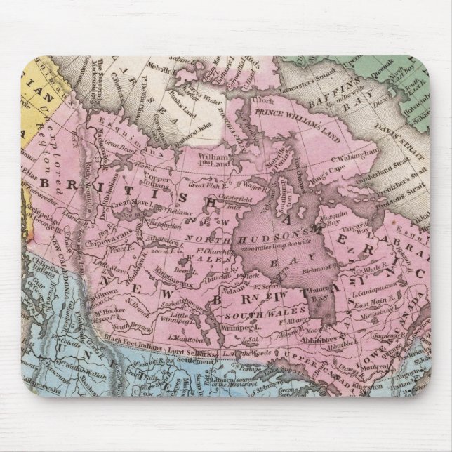 Map of North America 2 Mouse Pad (Front)
