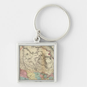 Map of North America 3 Keychain