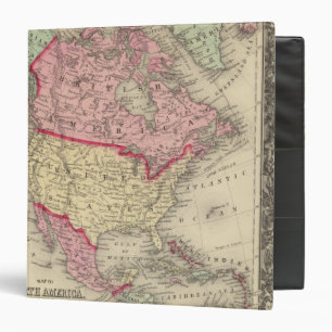 Map Of North America Binder