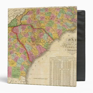 Map Of North and South Carolina And Georgia Binder