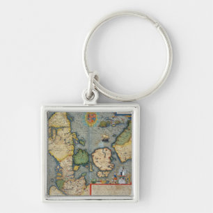 Map of Northern Europe, from 'Civitates Orbis Terr Keychain