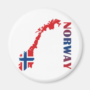 Map Of Norway Magnet