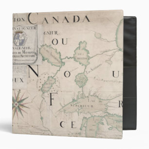 Map of Nouvelle-France  1699 Binder