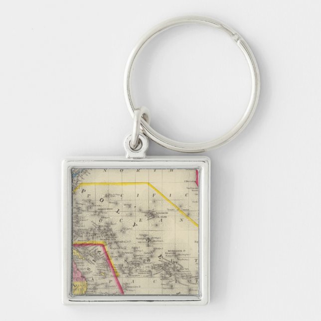 Map Of Oceanica Keychain (Front)