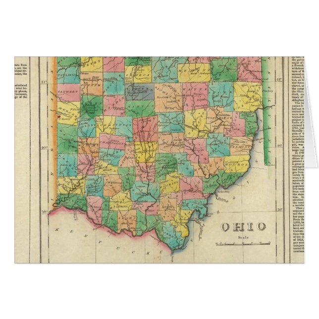 Map Of Ohio (Front Horizontal)