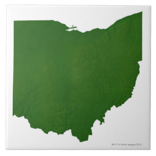 Map of Ohio Tile