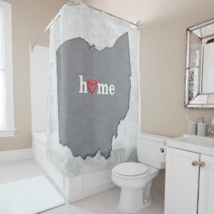 Map of OHIO with HOME and HEART