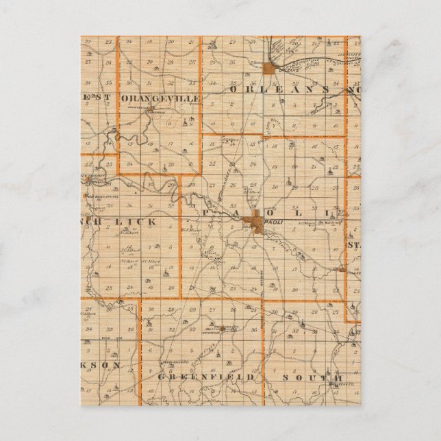 Map of Orange County Postcard (Front)