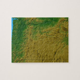 Map of Oregon Jigsaw Puzzle