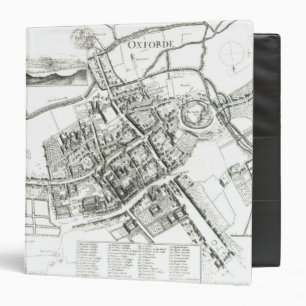 Map of Oxford, 1643 Binder