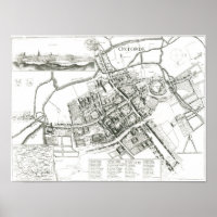 Map of Oxford, 1643