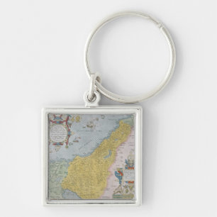 Map of Palestine Keychain