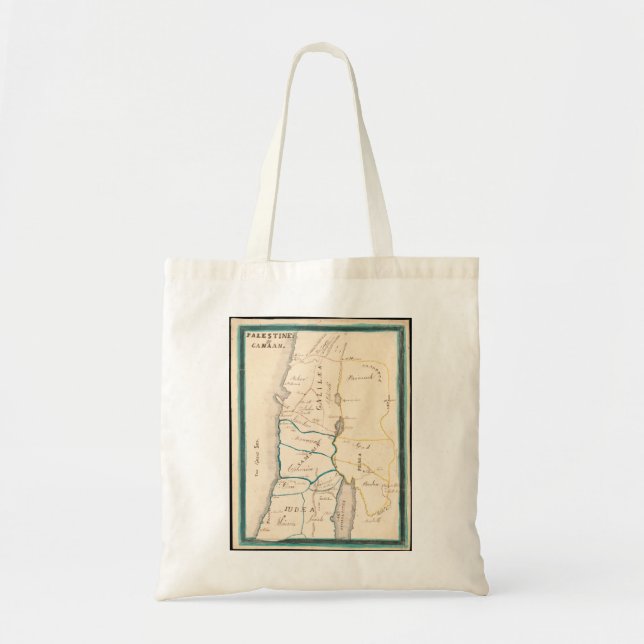 Map of Palestine or Canaan Tote Bag (Front)