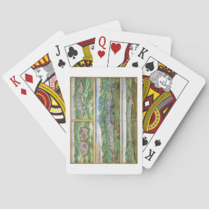 Map of Parma, Siena, Palermo, and Drepanum, from ' Playing Cards