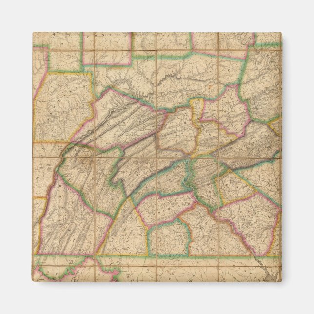 Map of Pennsylvania Magnet (Front)