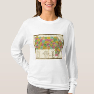 Map of Pennsylvania, New Jersey, and Delaware T-Shirt