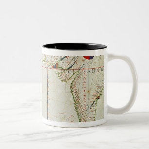 Map of Persia, Arabia and India Two-Tone Coffee Mug