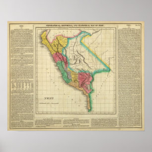 Map Of Peru Poster