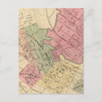 Map of Petaluma City 1877