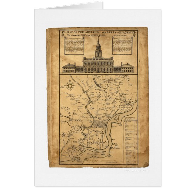 Map of Philadelphia and Parts Adjacent 1752 (Front)