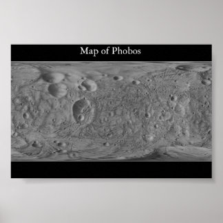 Map of Phobos Poster