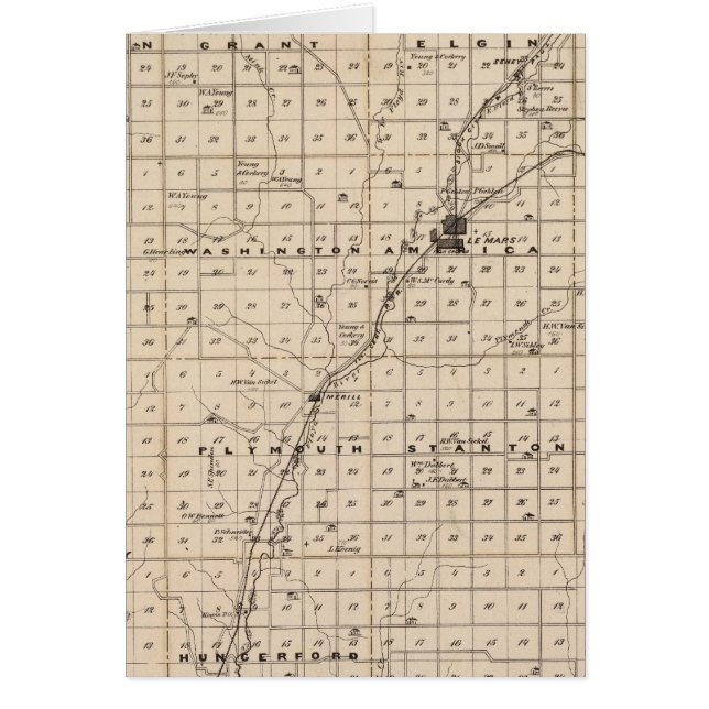 Map of Plymouth County (Front)