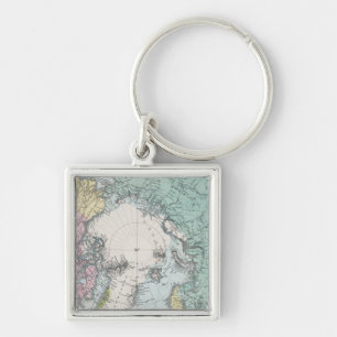 Map of Polar Seas Keychain