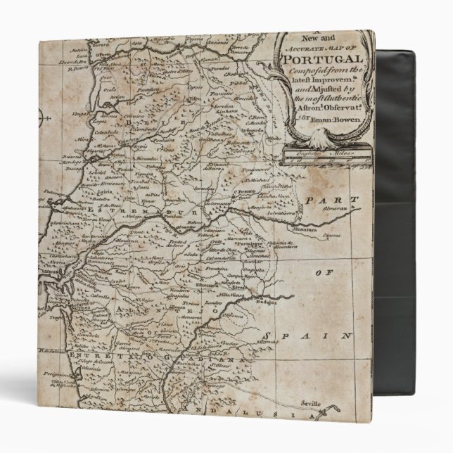 Map of Portugal Binder (Front/Inside)
