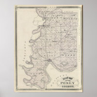 Map of Posey County
