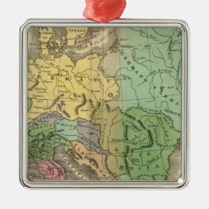 Map of Provinces in Roman Empire Metal Ornament