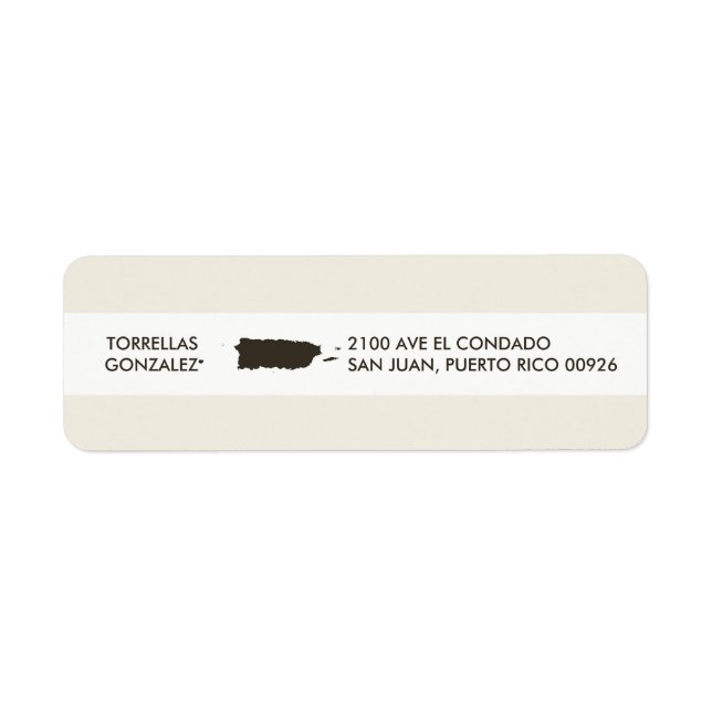 Map of Puerto Rico: Personalized Design (Front)