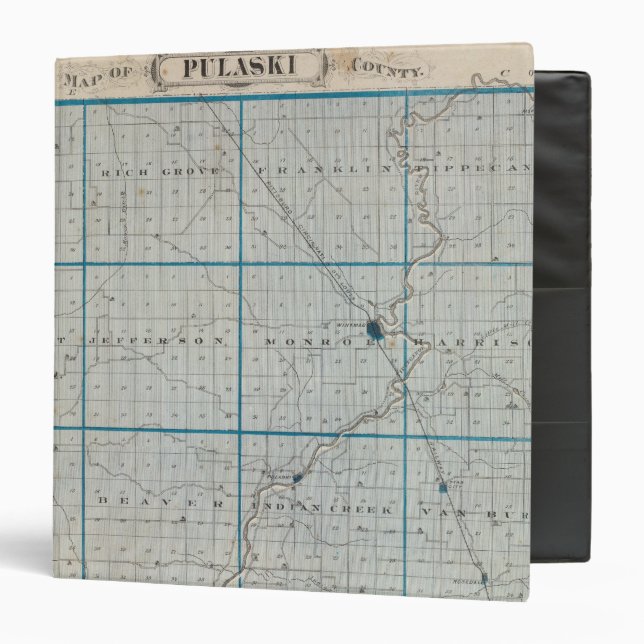 Map of Pulaski County Binder (Front/Inside)