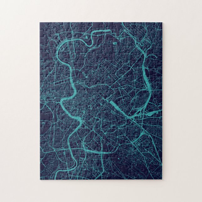 Map of Rome Jigsaw Puzzle (Vertical)