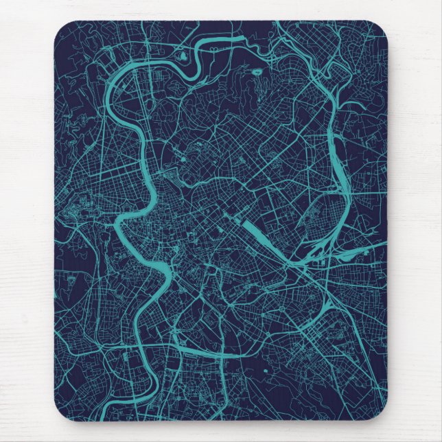 Map of Rome Mouse Pad (Front)