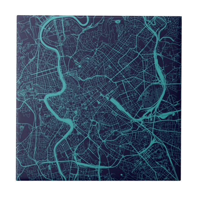 Map of Rome Tile (Front)
