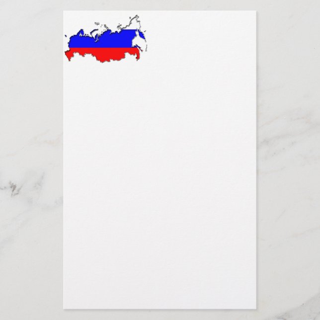 Map of Russia Stationery (Front)