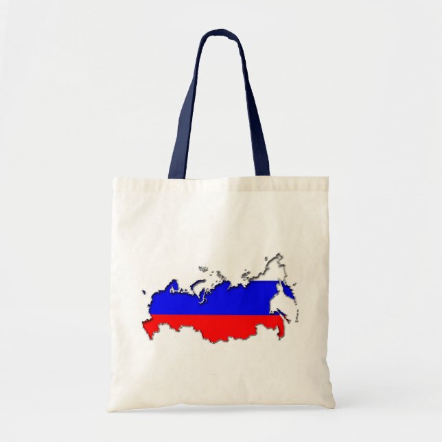 Map of Russia Tote Bag (Front)