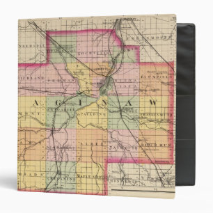 Map of Saginaw County, Michigan Binder
