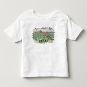 Map of Salzburg, from 'Civitates Orbis Terrarum' b Toddler T-shirt
