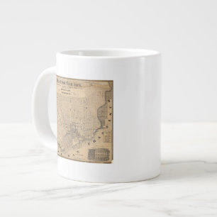 Map of San Francisco Large Coffee Mug