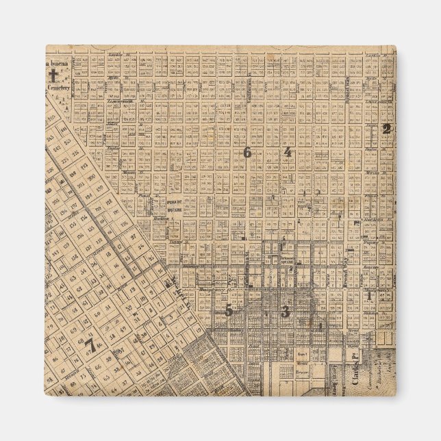 Map of San Francisco Magnet (Front)